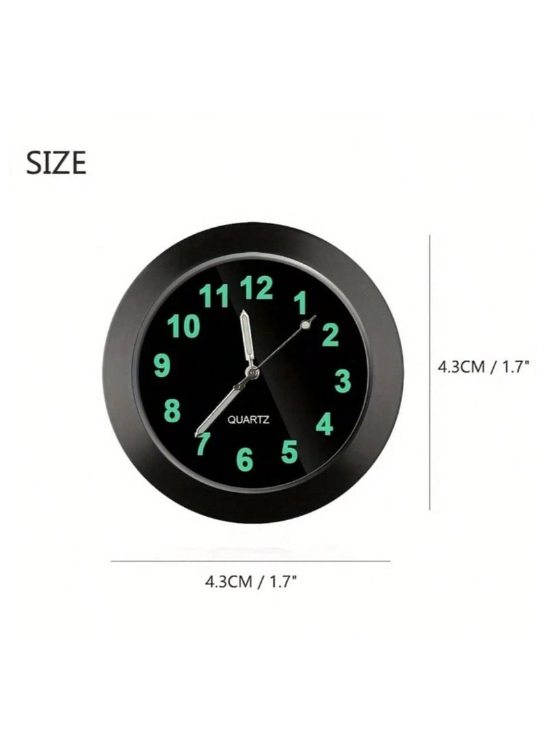 This analog car clock, with its attractive black design, is a distinctive addition to your car's interior accessories and decor. - Image 3
